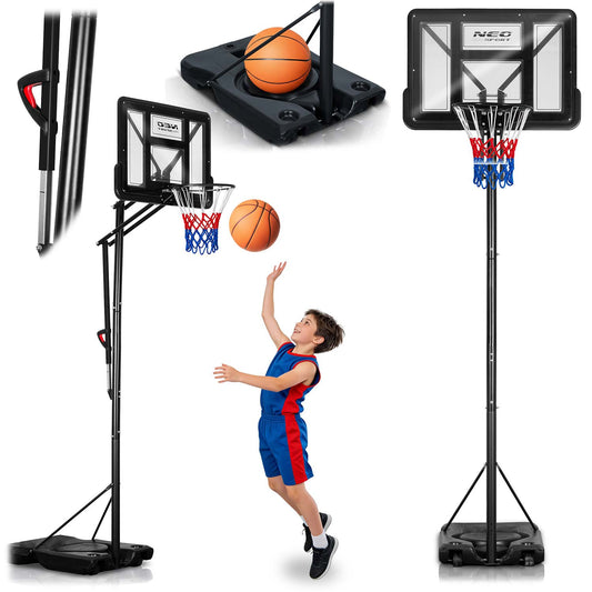 Adjustable Basketball Hoop 1.7-3.05m with Wheels