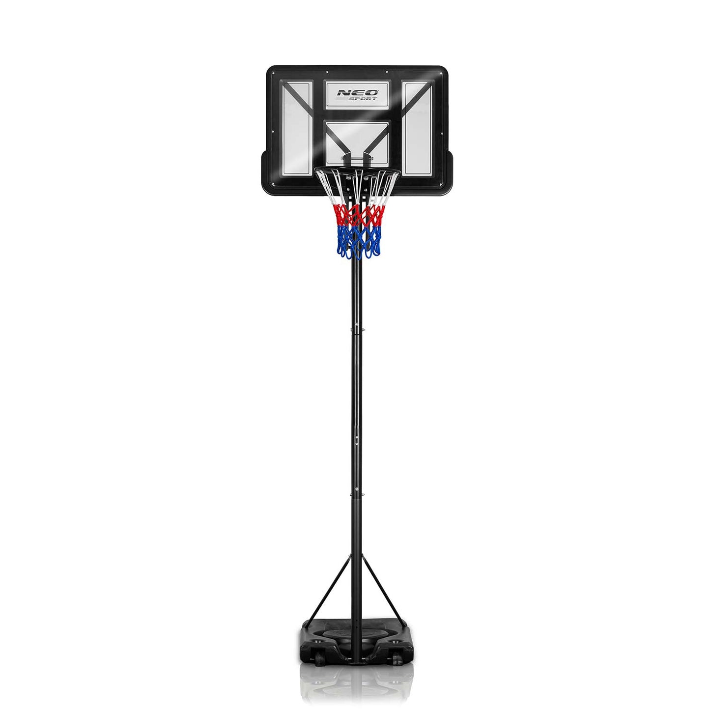 Adjustable Basketball Hoop 1.7-3.05m with Wheels