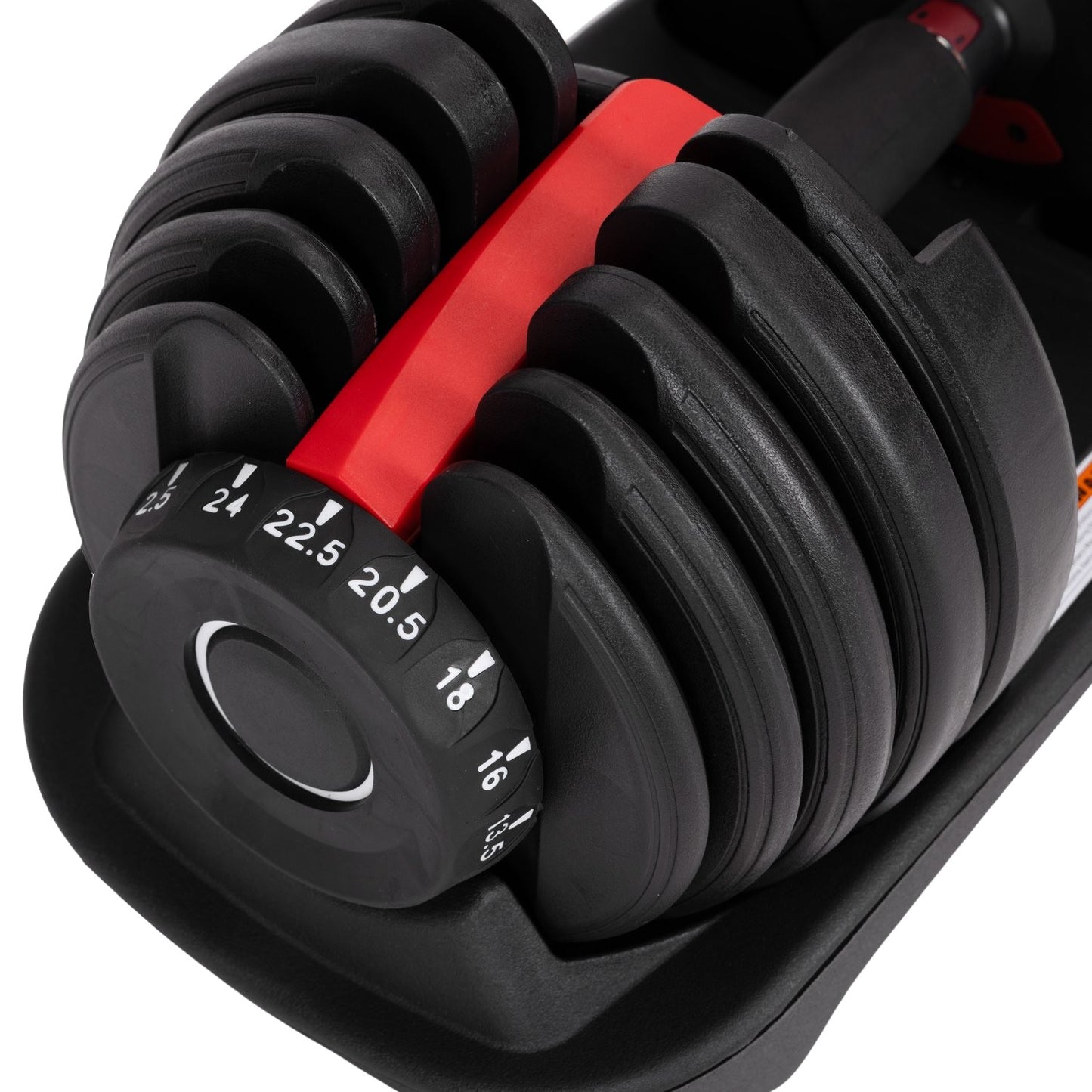 Adjustable Cast Iron Dumbbell 2.5–24 kg with Stand