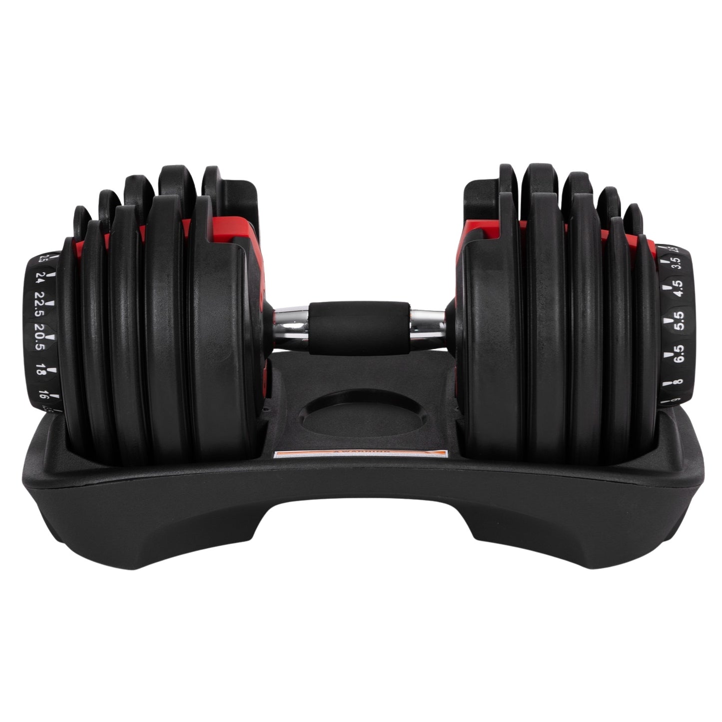 Adjustable Cast Iron Dumbbell 2.5–24 kg with Stand