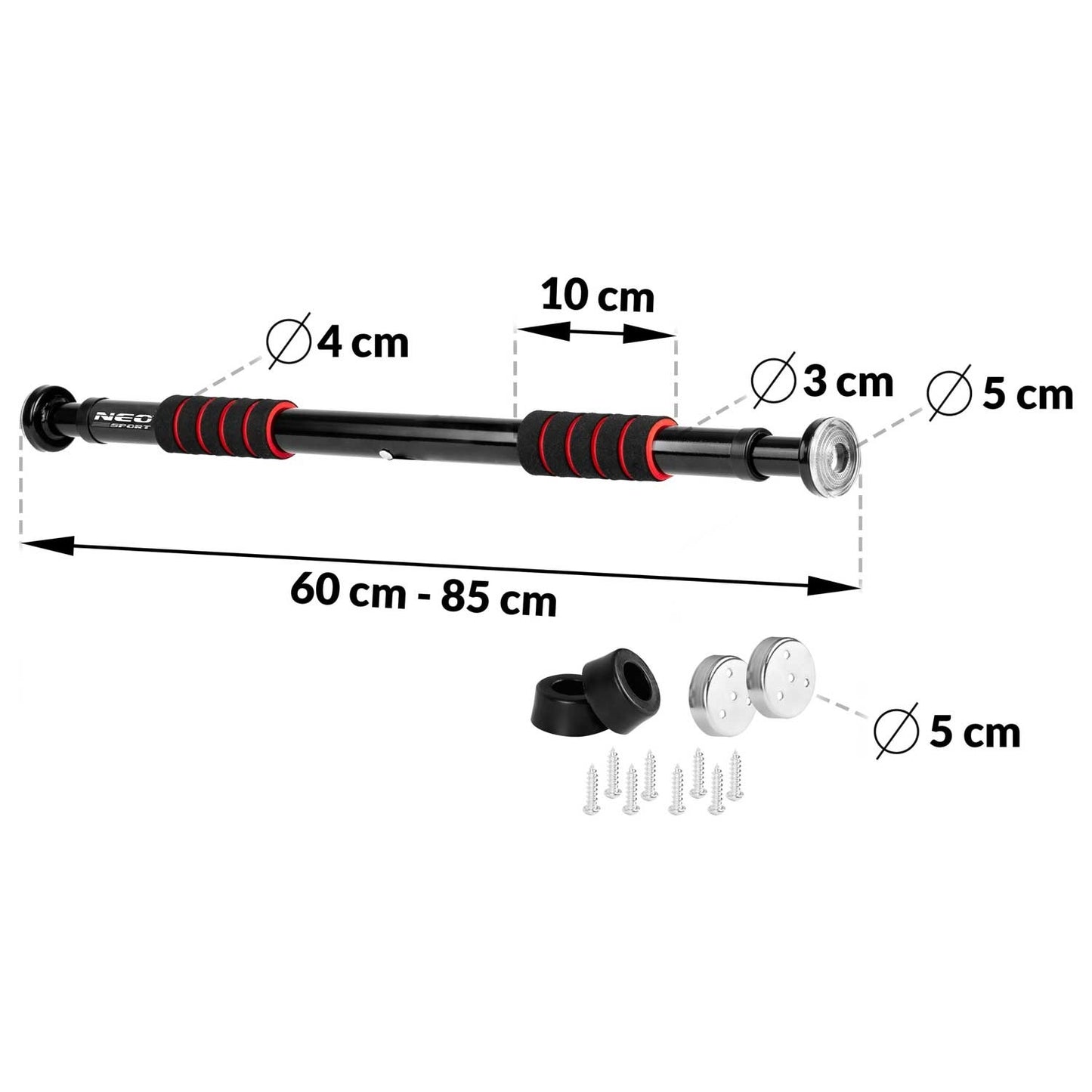 Adjustable Door Trapeze for Pull-Ups, 60-85 cm - NS-310