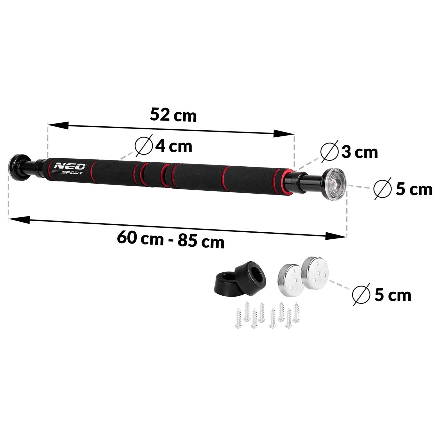 Adjustable Door Trapeze for Pull-ups 60-85 cm NS-311