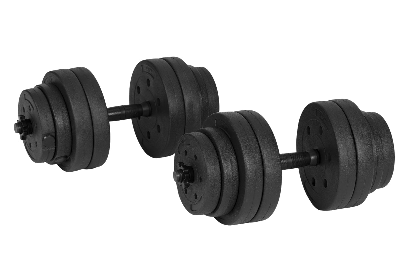 Adjustable Dumbbells 2x10 kg Workout Set 20 kg