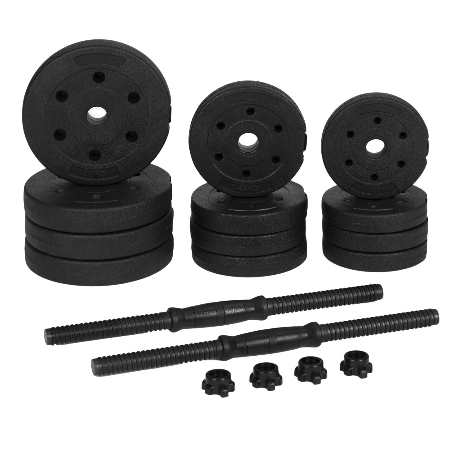 Adjustable Dumbbells 2x10 kg Workout Set 20 kg