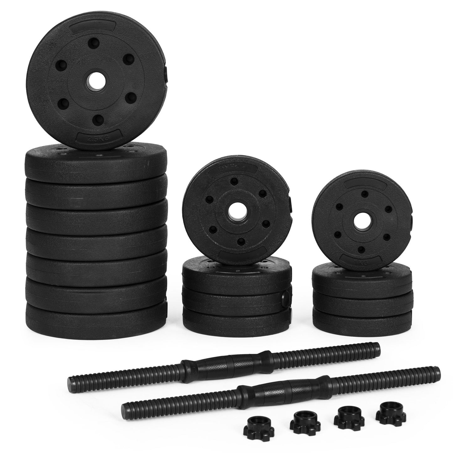 Adjustable Dumbbells 2x15 kg Workout Set 30 kg
