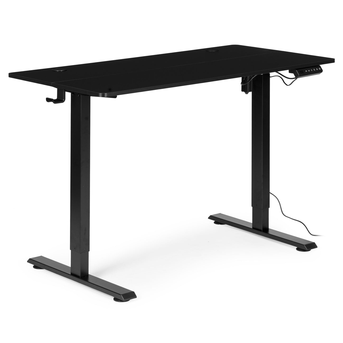 Adjustable Electric Desk, 120x60 cm, Height 72–117 cm, Black