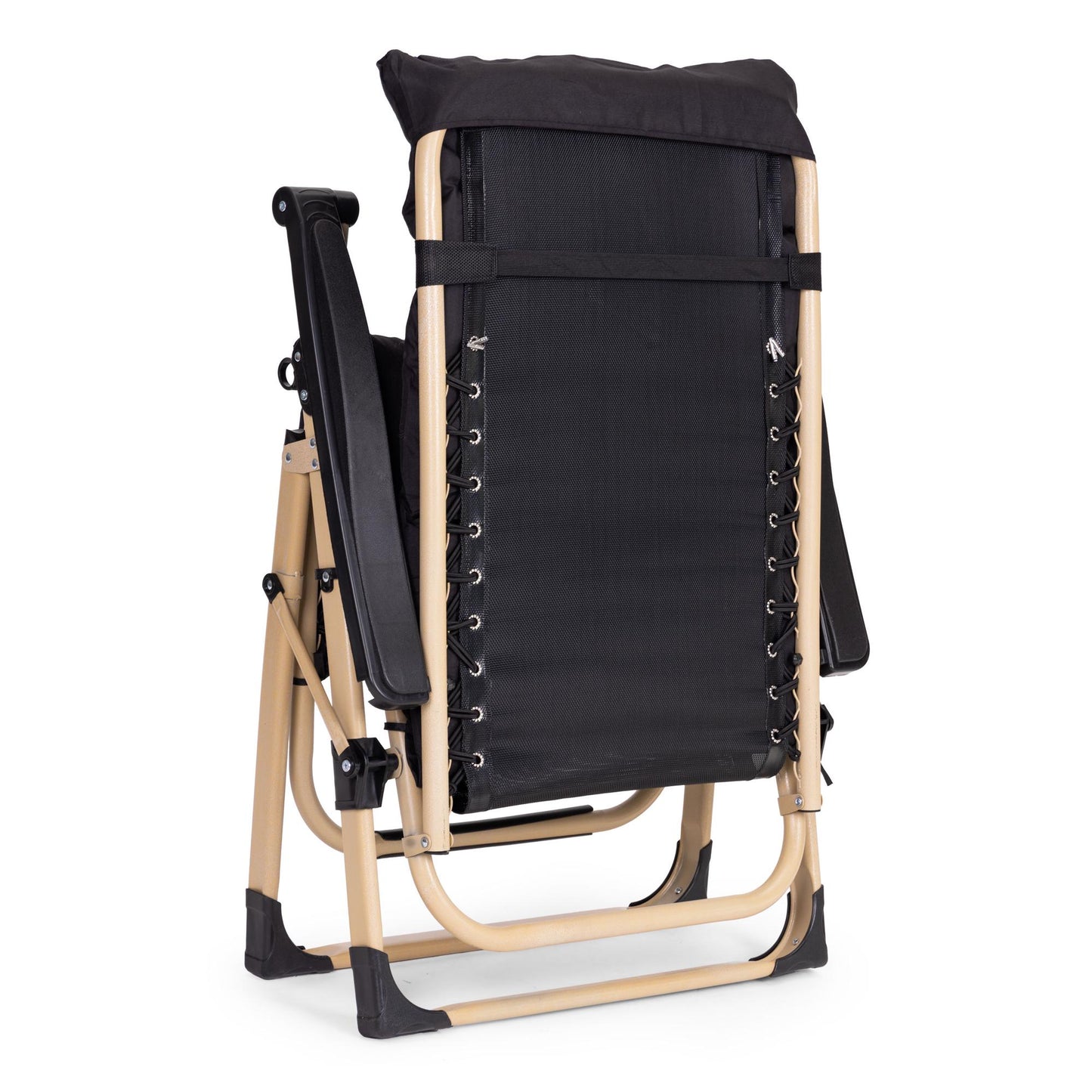 Adjustable Garden Lounger with Cushion and Tray