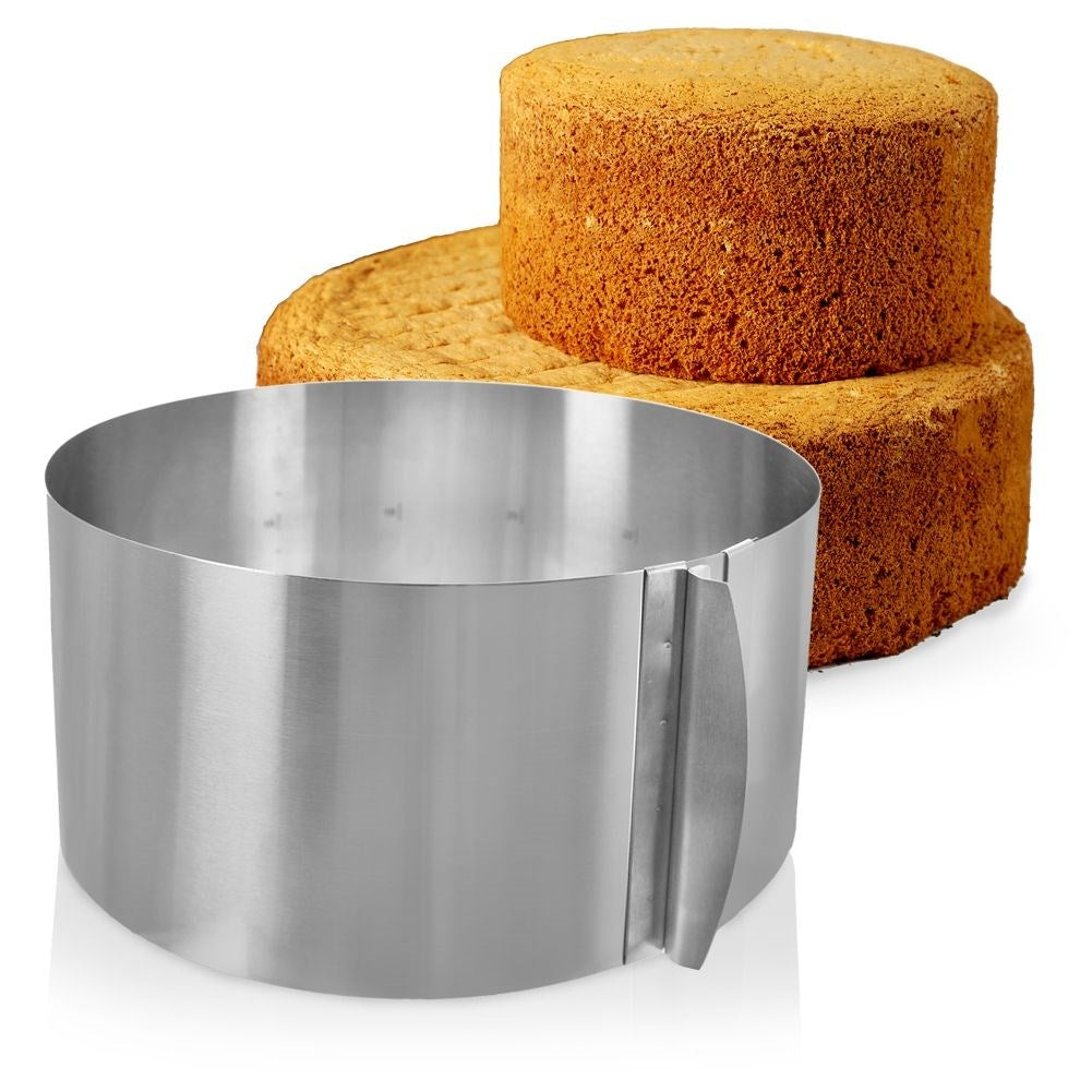 Adjustable Round Baking Pan for Cakes of Different Sizes