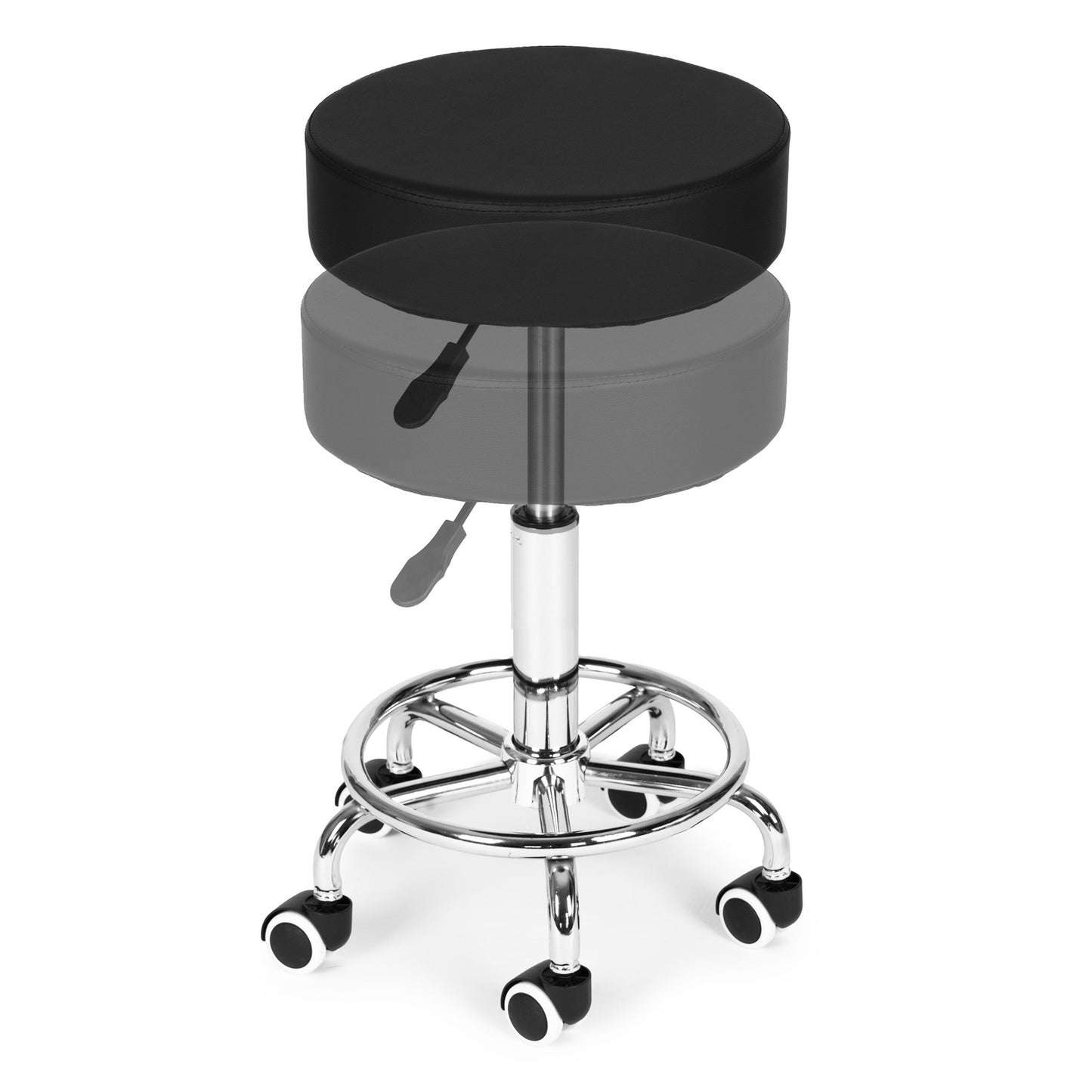 Adjustable Swivel Stool, Black – Medical & Cosmetic Use
