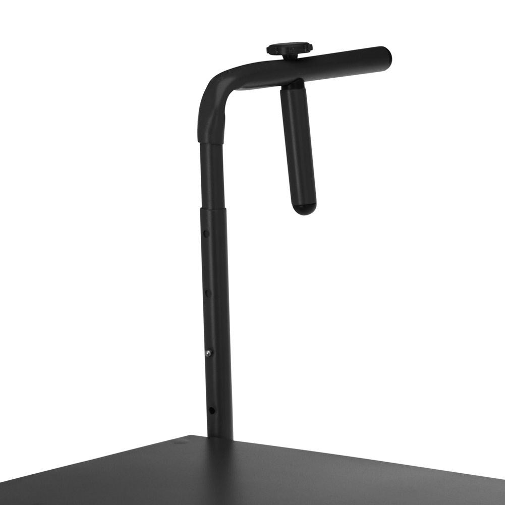 Adjustable and foldable balcony table for optimized space