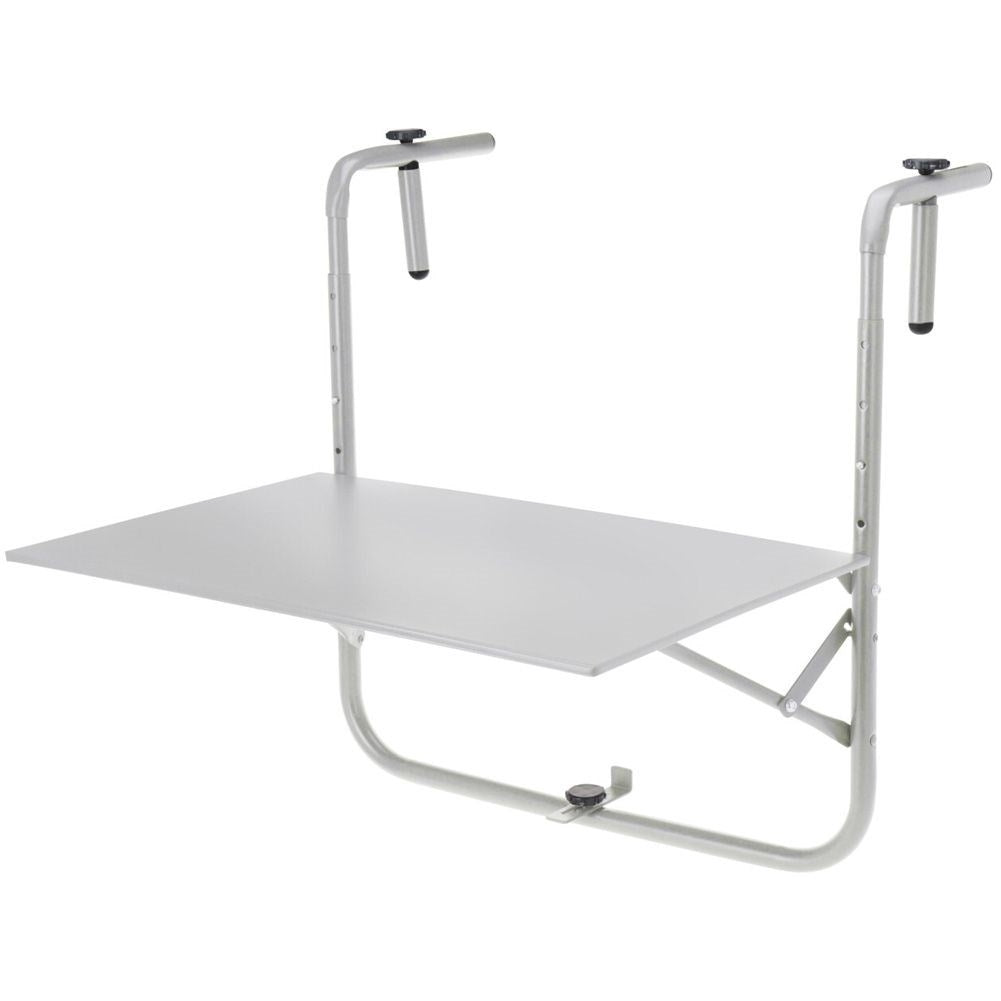 Adjustable and foldable balcony table - robust and easy to assemble