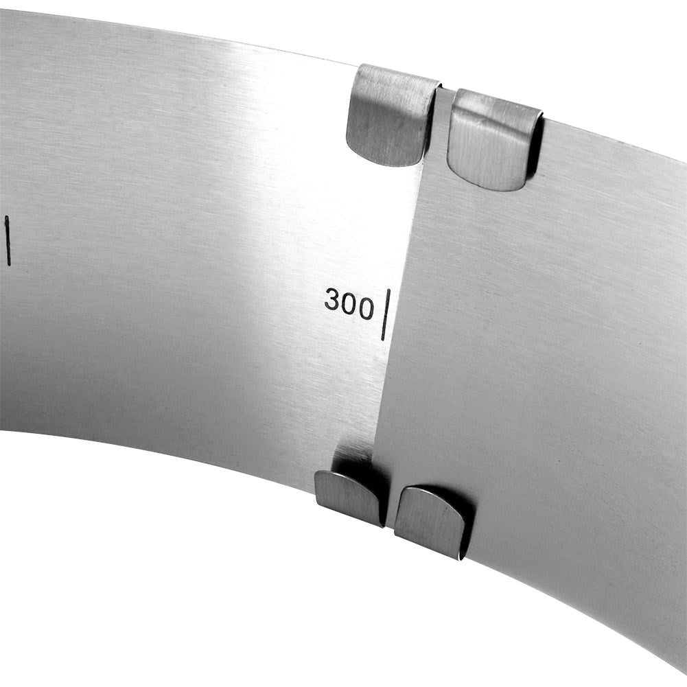 Adjustable baking form 16-30 cm in stainless steel