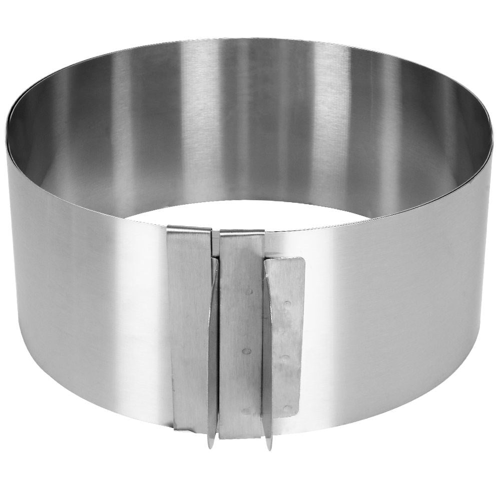 Adjustable baking form 16-30 cm in stainless steel