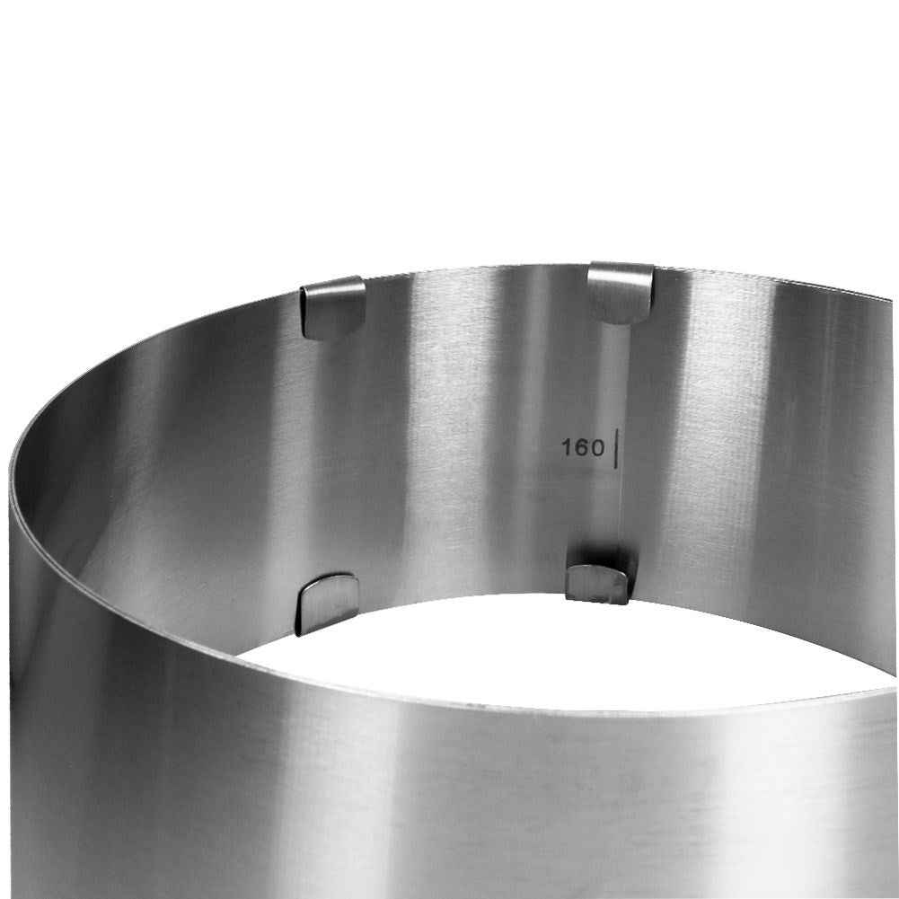 Adjustable baking form 16-30 cm in stainless steel