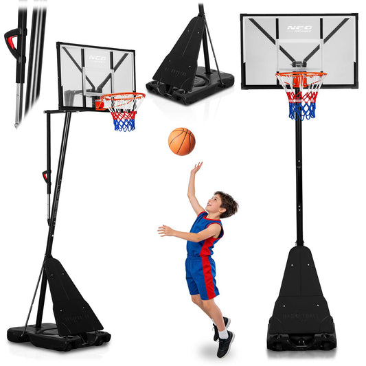 Adjustable basketball basket 160-305cm, stable, large, Neo-Sport NS-284