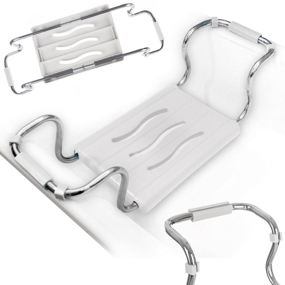 Adjustable bathing board for the elderly and reduced mobility