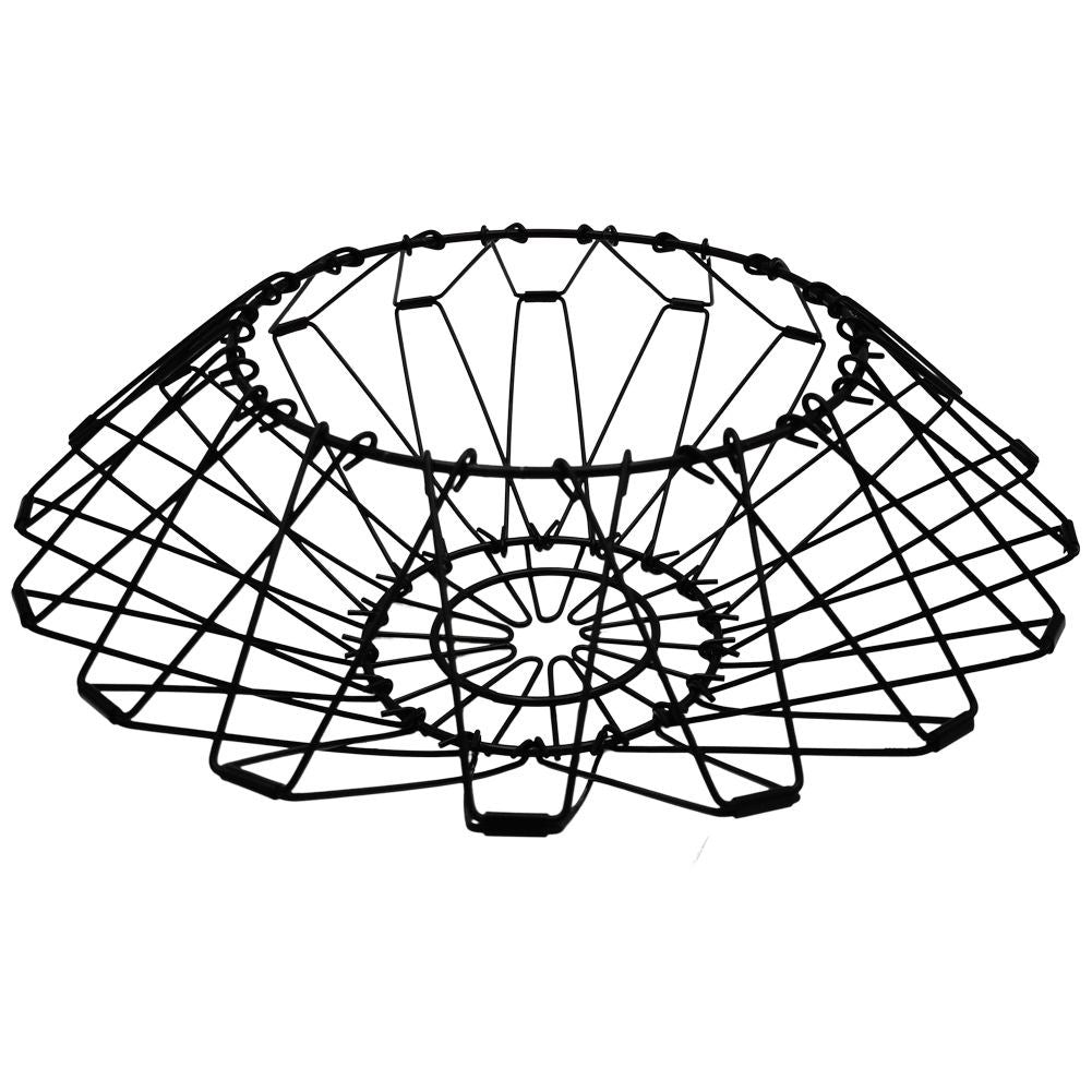 Adjustable black metal fruit and vegetable basket