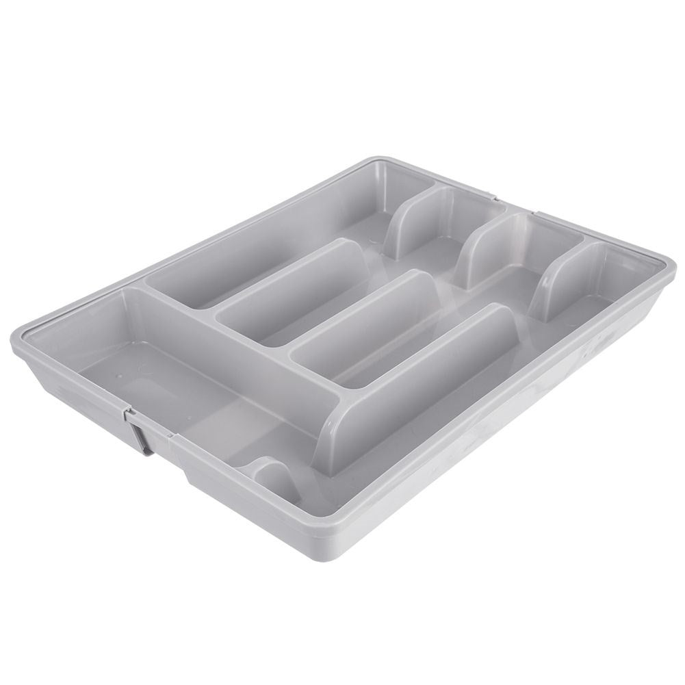 Adjustable cutlery and utensil organizer for kitchen drawer