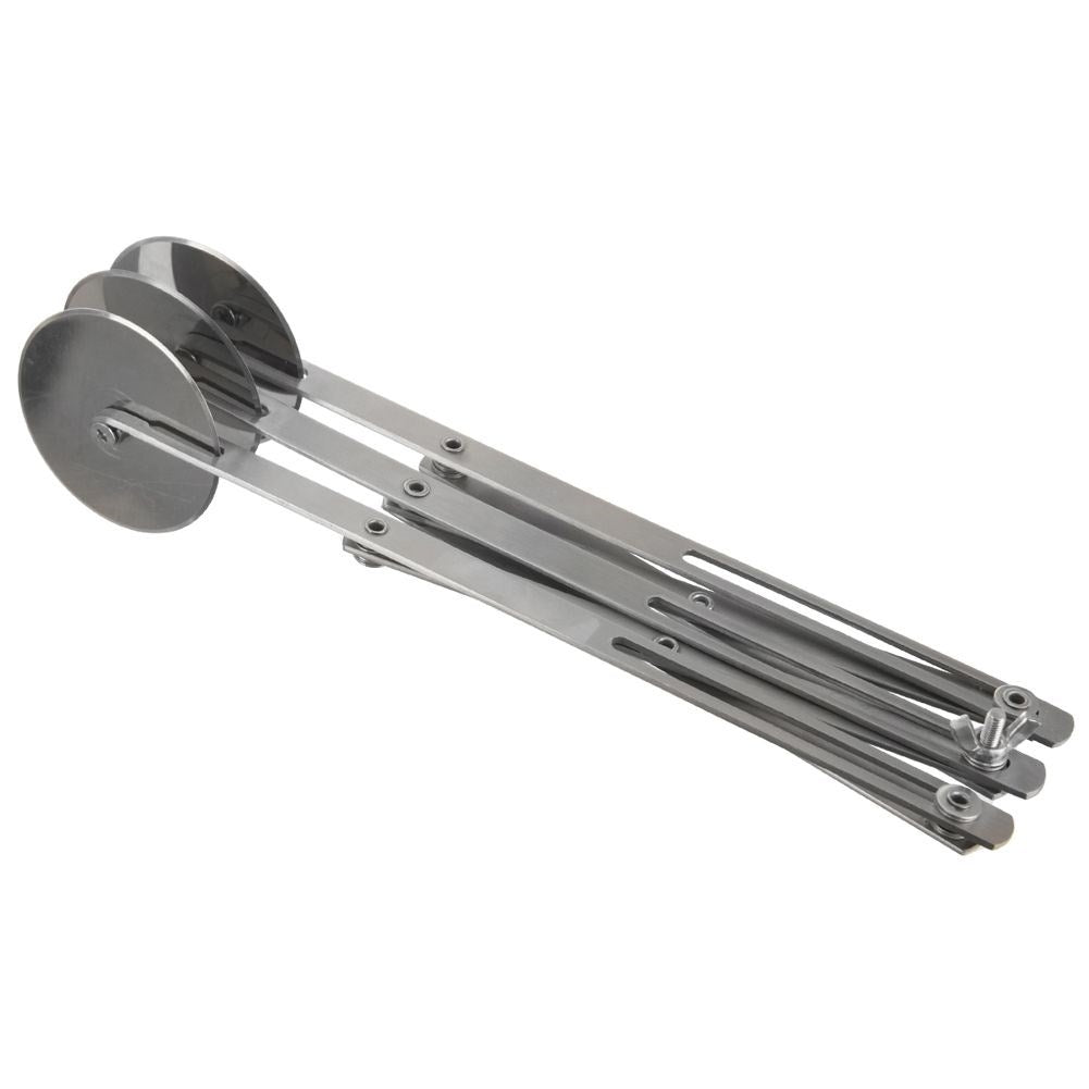 Adjustable dough cutter with stainless steel and width adjustment