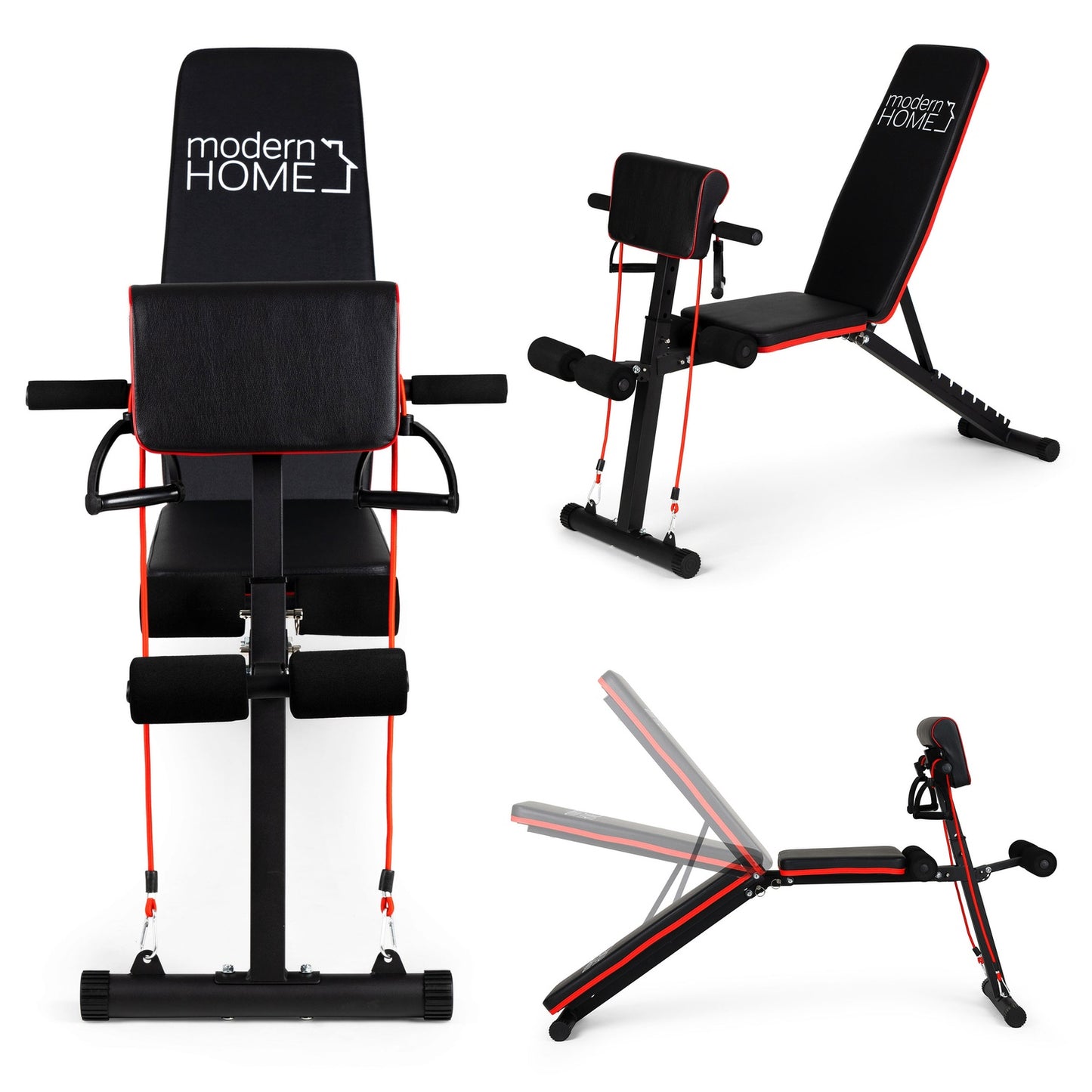 Adjustable exercise bench