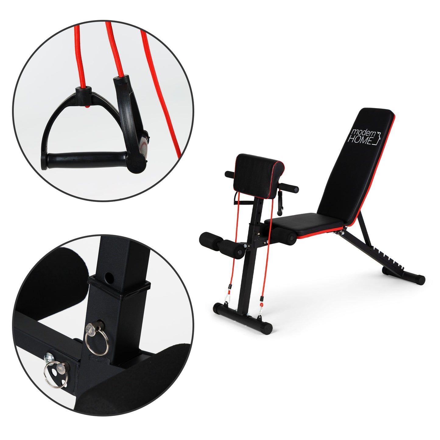 Adjustable exercise bench