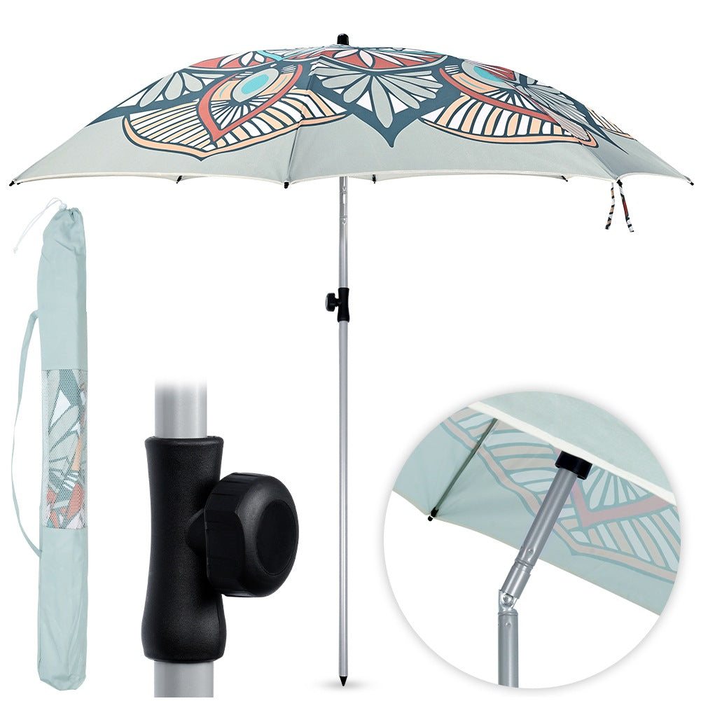 Adjustable garden beach umbrella 180 cm