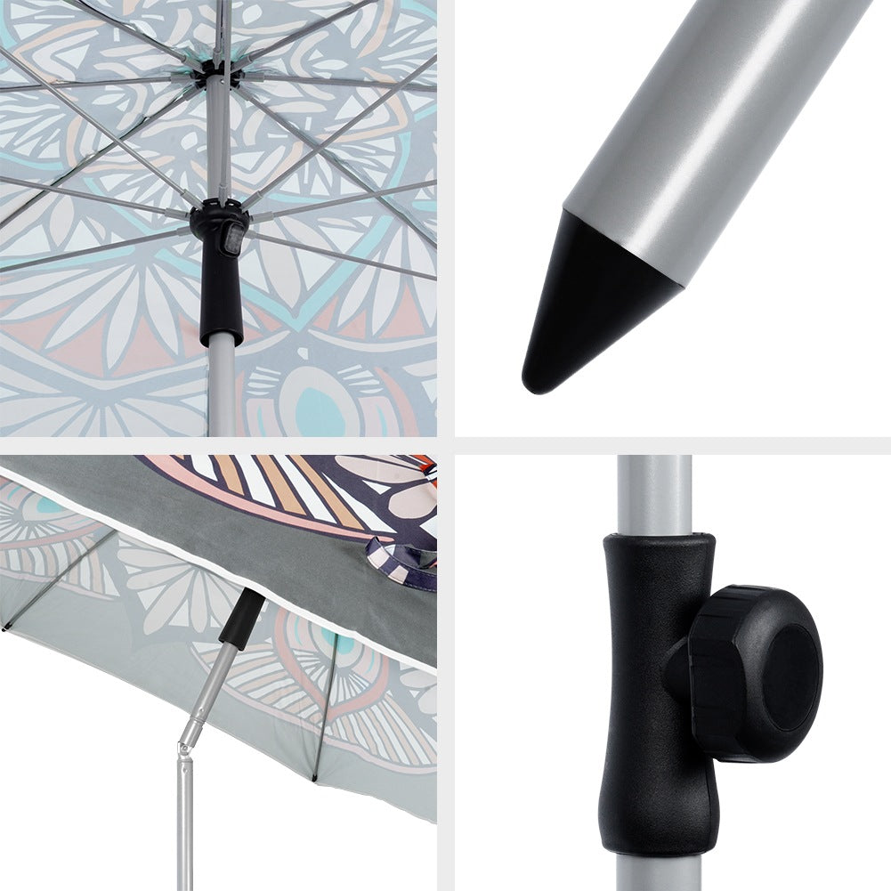 Adjustable garden beach umbrella 180 cm