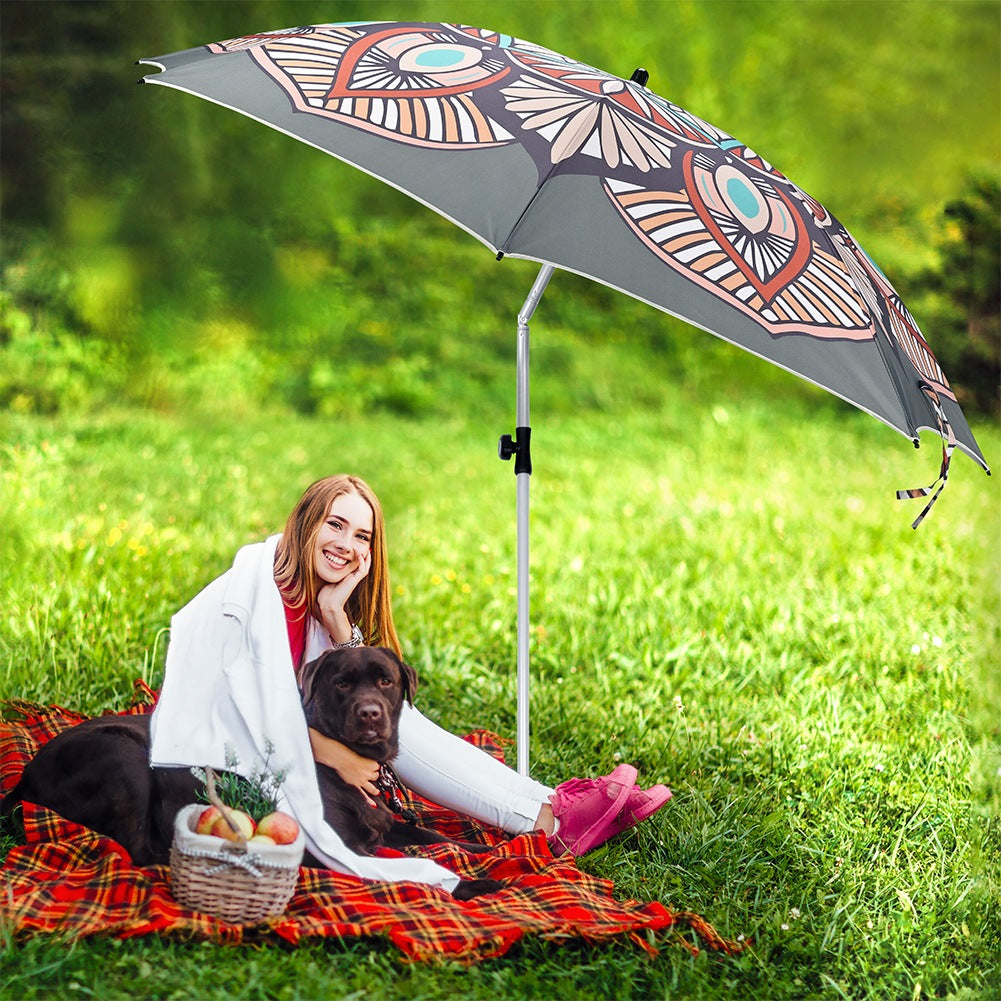 Adjustable garden beach umbrella 180 cm