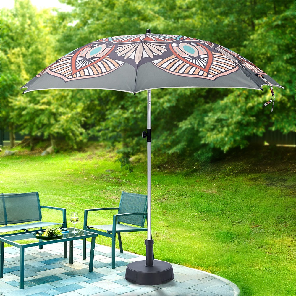Adjustable garden beach umbrella 180 cm