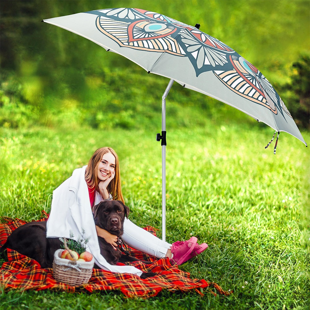 Adjustable garden beach umbrella 180 cm