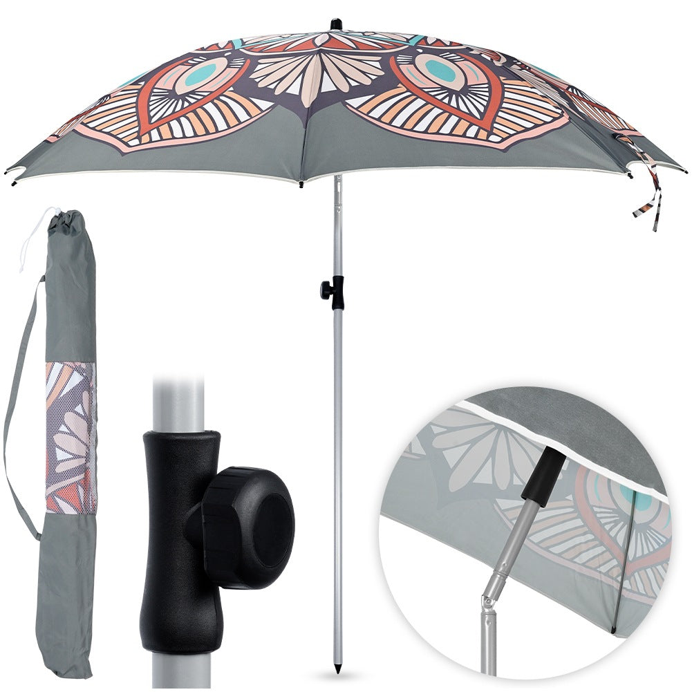 Adjustable garden beach umbrella 180 cm