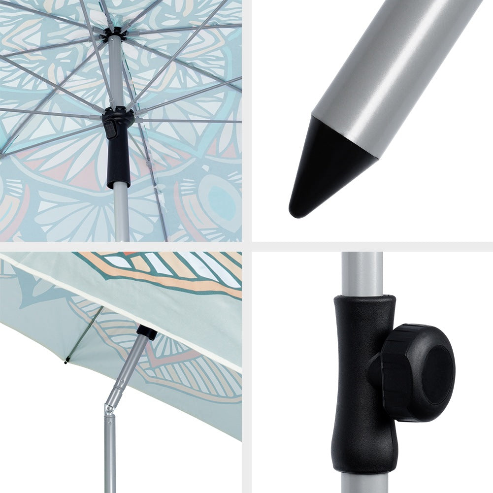 Adjustable garden beach umbrella 180 cm