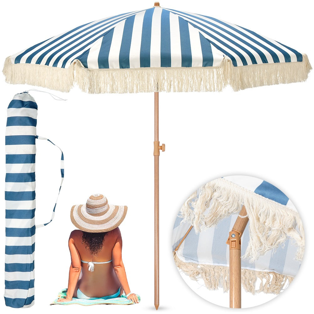 Adjustable garden beach umbrella 198 cm