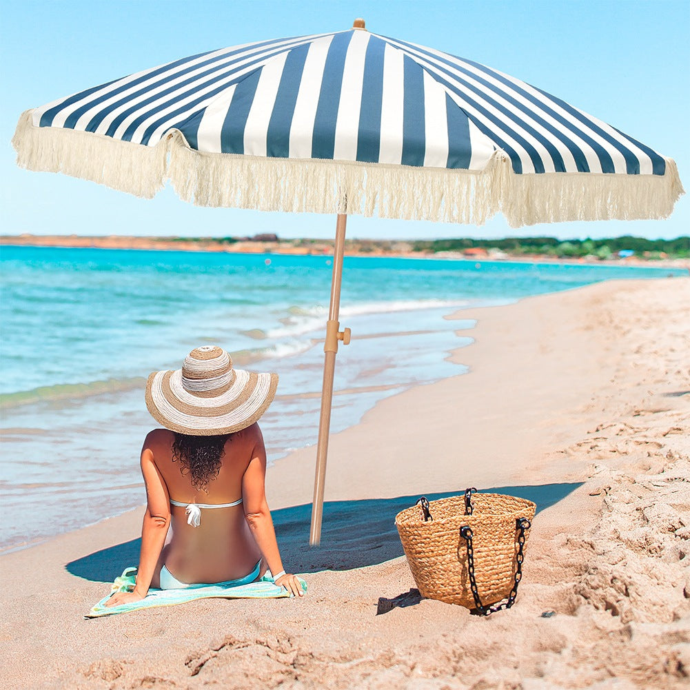 Adjustable garden beach umbrella 198 cm