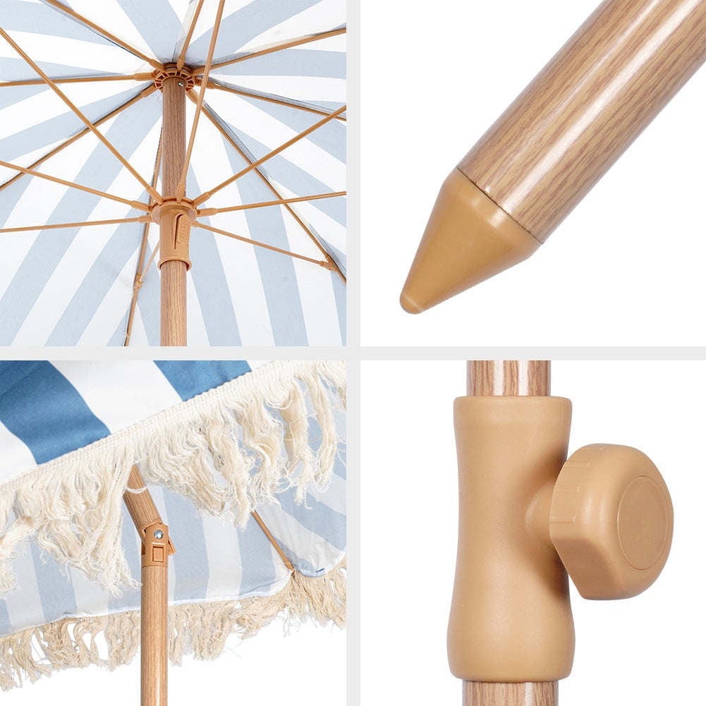 Adjustable garden beach umbrella 198 cm
