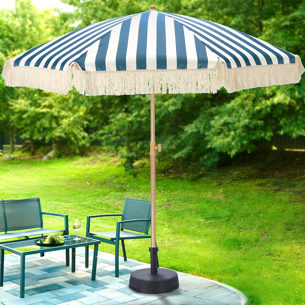 Adjustable garden beach umbrella 198 cm