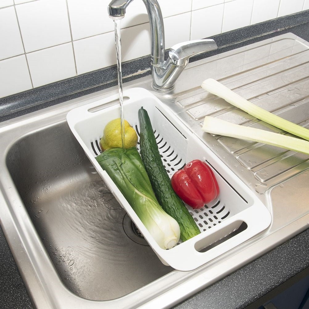 Adjustable kitchen sink strainer - Perfect for vegetables and pasta