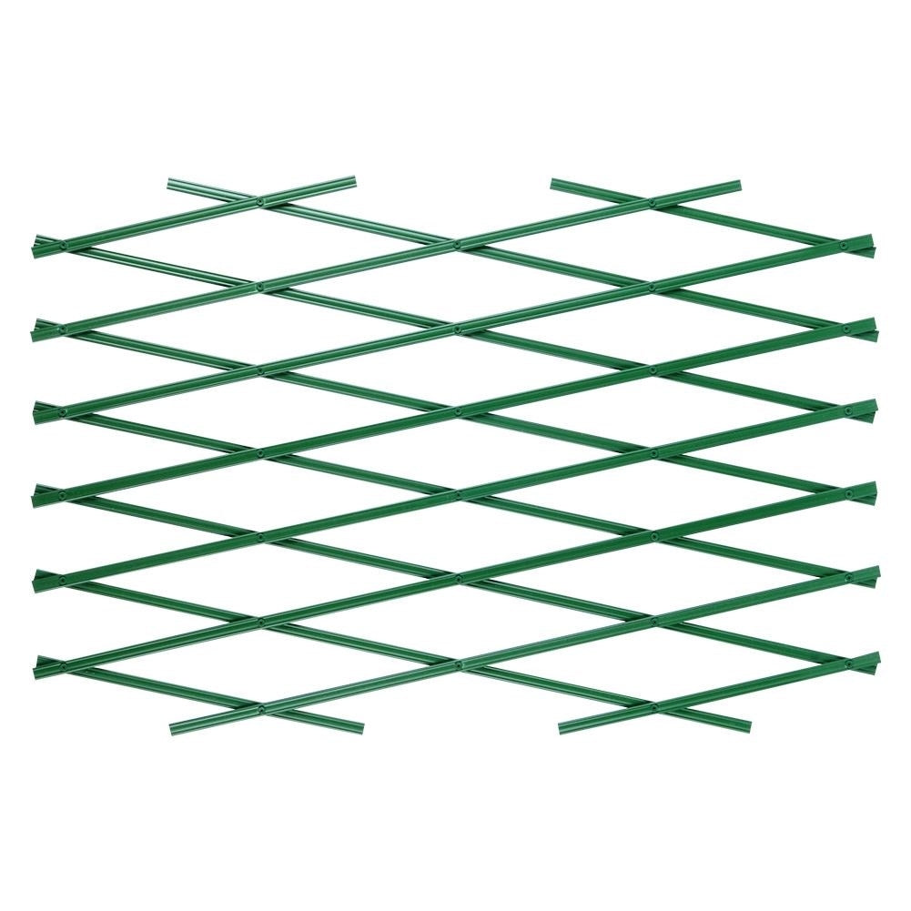 Adjustable plastic grid for climbing plants in the garden