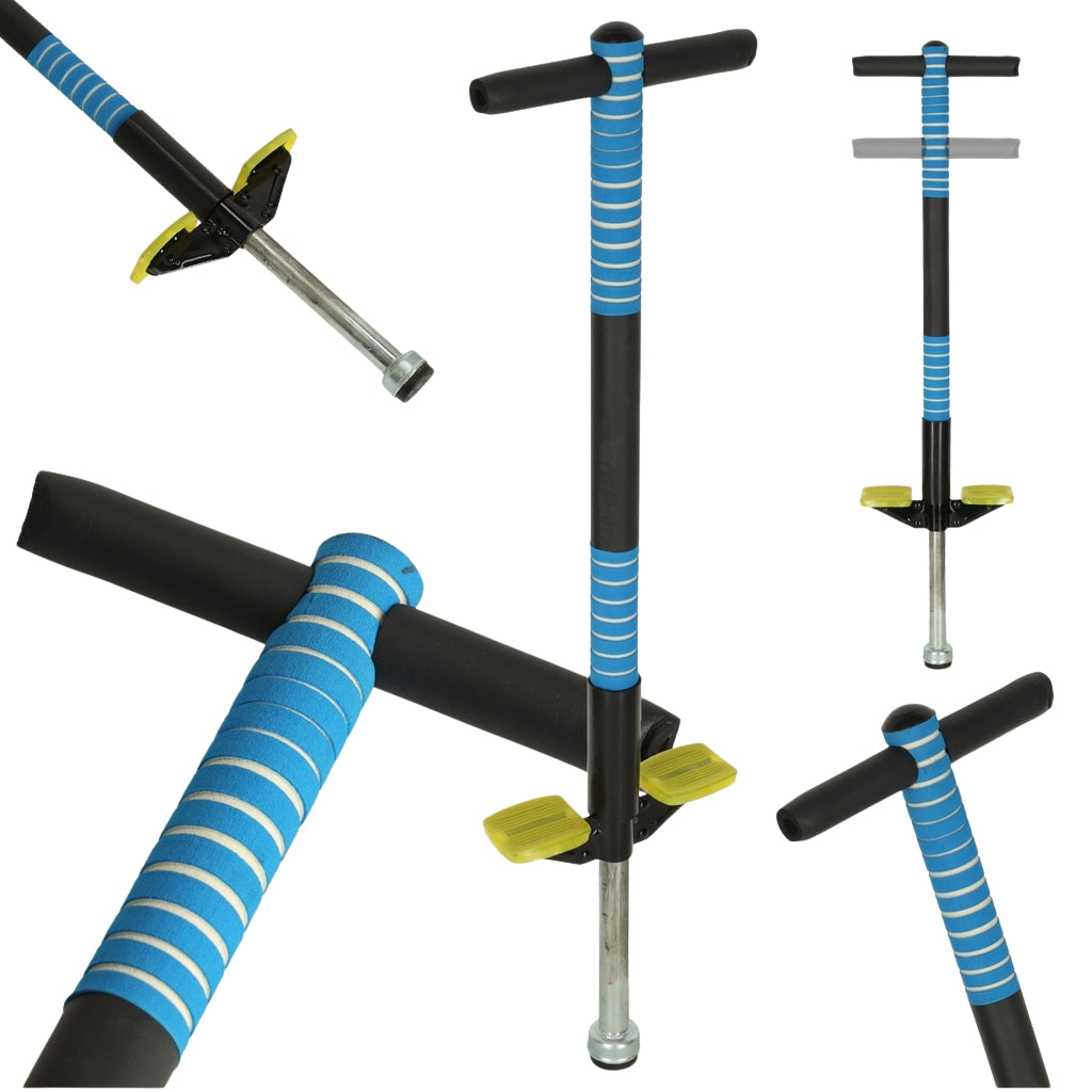 Adjustable pogo stick blue