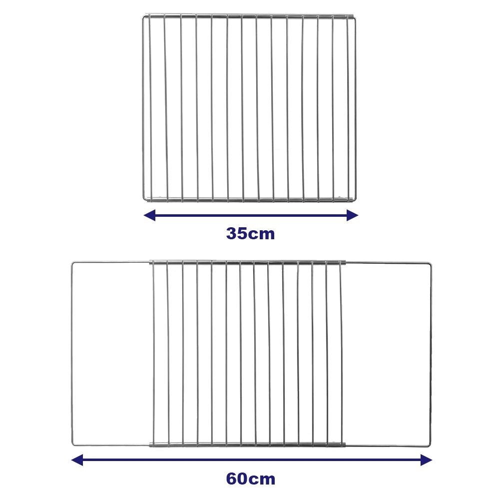 Adjustable rectangular baking tray stand for cooling and baking