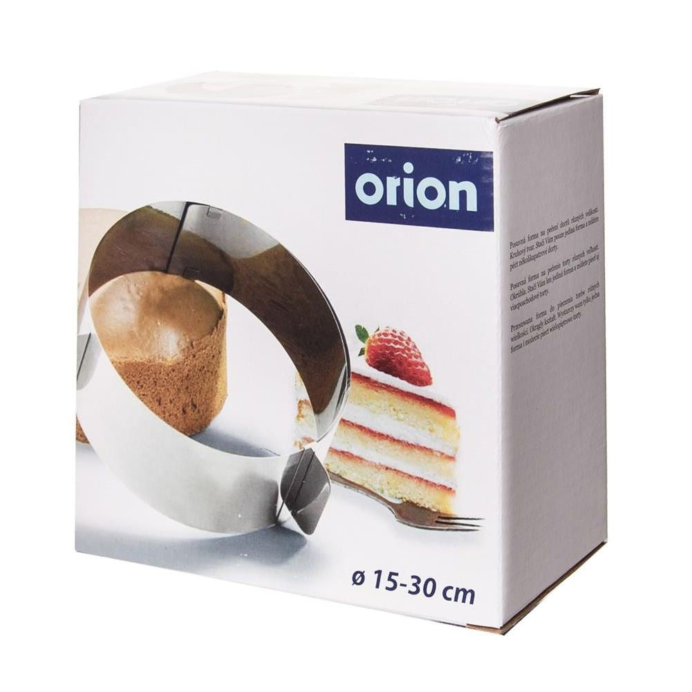 Adjustable round baking form in stainless steel 15.5-29.5 cm