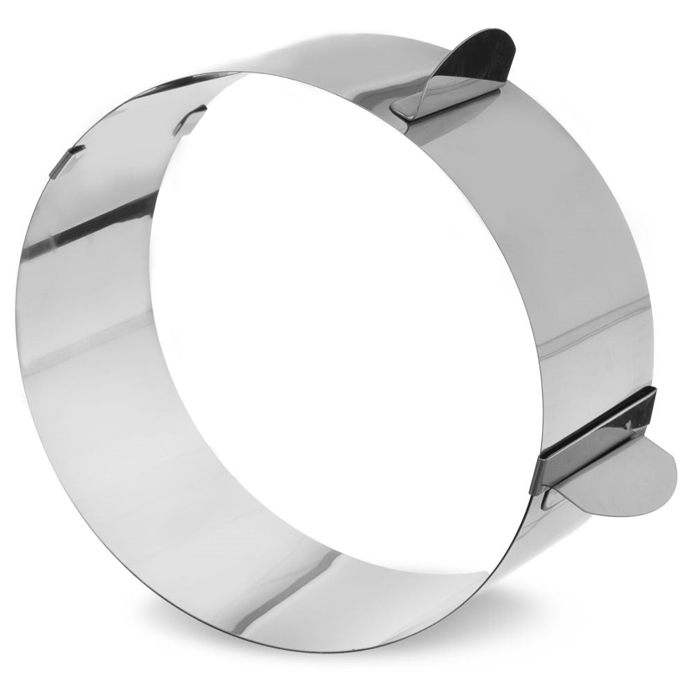 Adjustable round baking form in stainless steel 15.5-29.5 cm