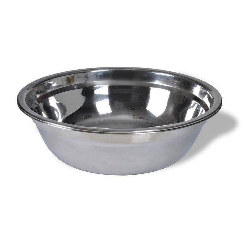Adjustable stand with two stainless steel dog bowls, 1.8L