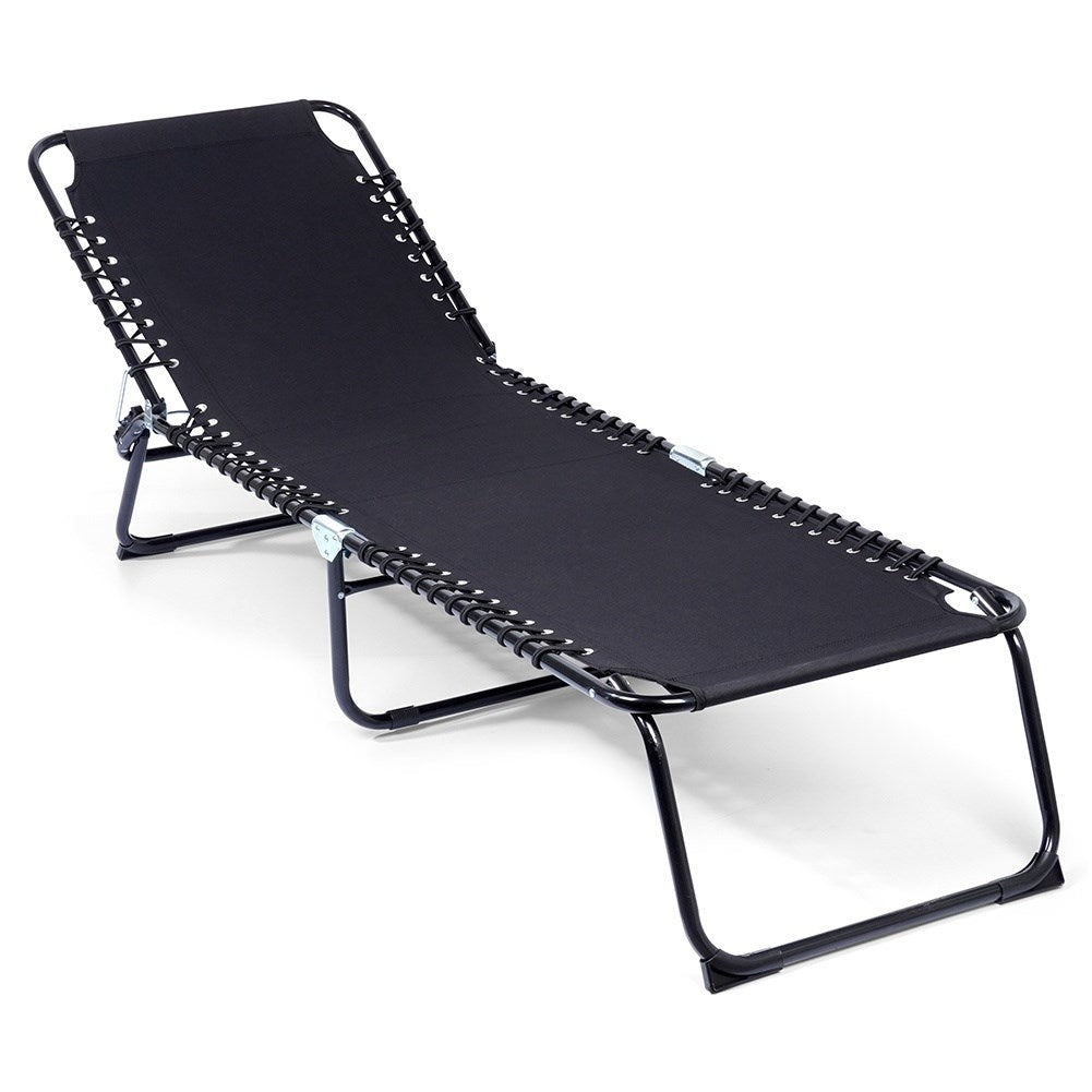 Adjustable sun lounger for garden, terrace and beach