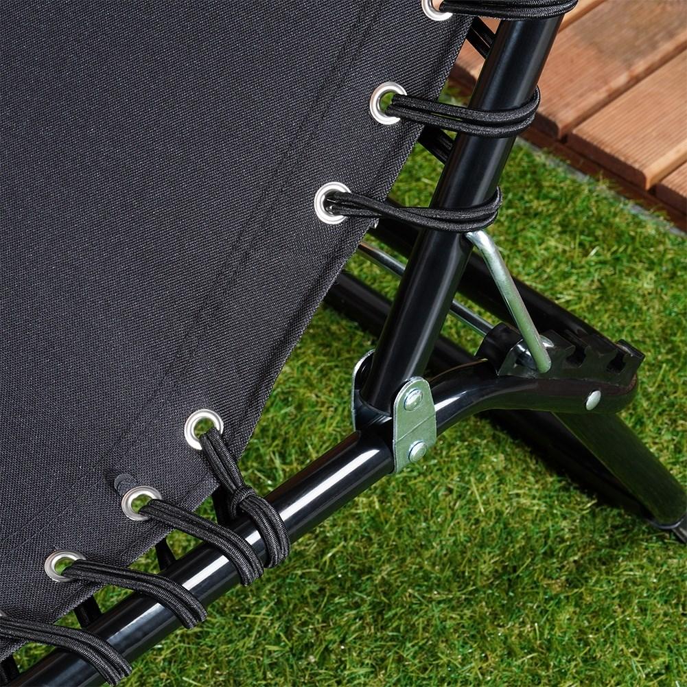 Adjustable sun lounger for garden, terrace and beach