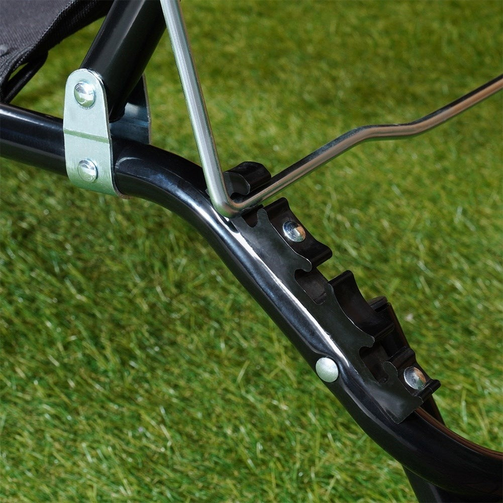 Adjustable sun lounger for garden, terrace and beach