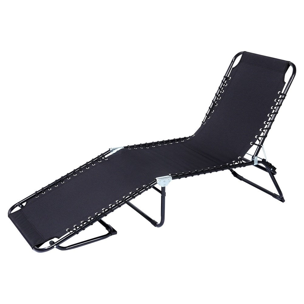 Adjustable sun lounger for garden, terrace and beach