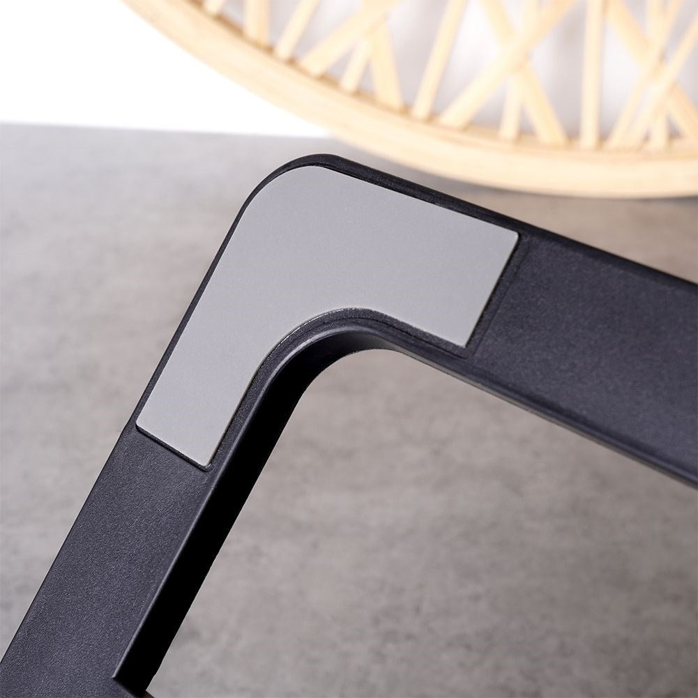 Adjustable tablet stand with six tilt positions and height adjustment