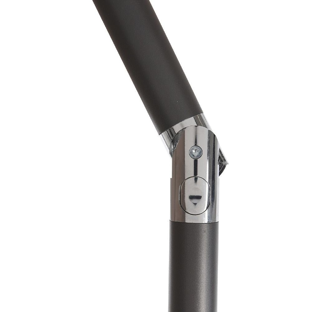 Adjustable, weatherproof parasol for outdoor use