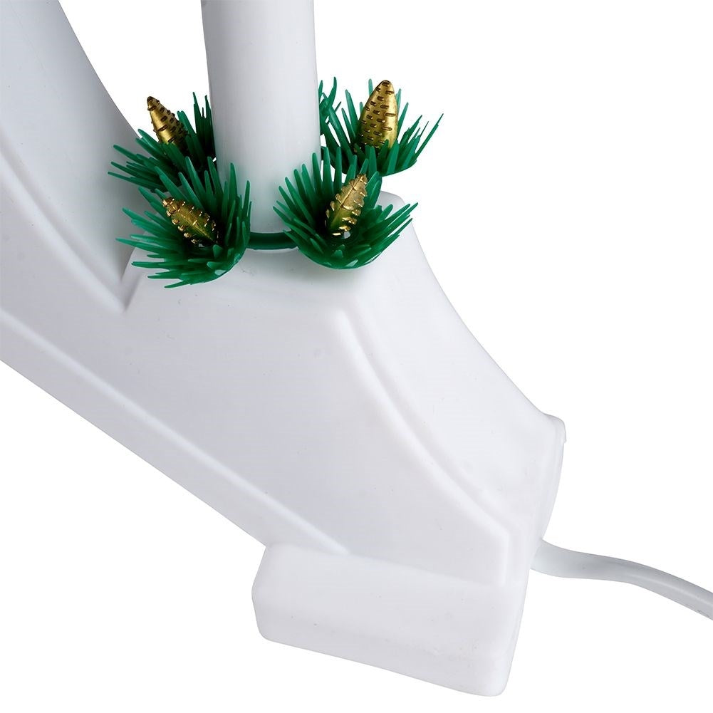 Advent Candlestick with Seven Candles and White Base for Advent